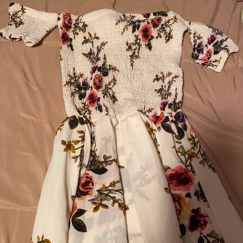 Off the shoulder floral dress